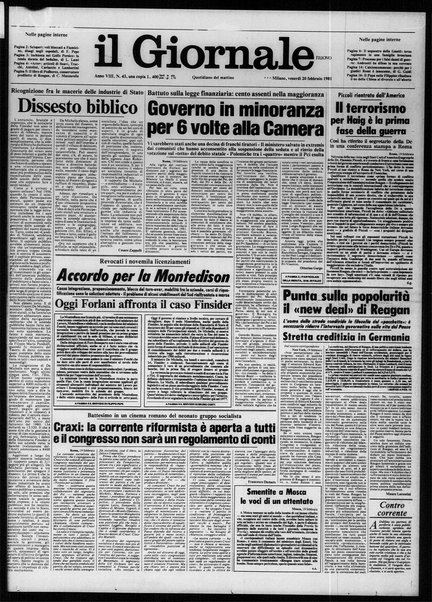 Il giornale nuovo : quotidiano del mattino